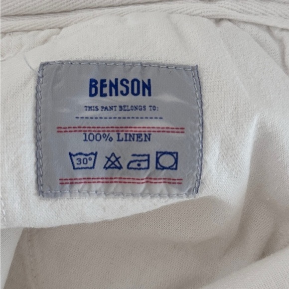 Benson White 100% Linen Relaxed Fit Drawstring Pants
- Size Small - Picture 14 of 14